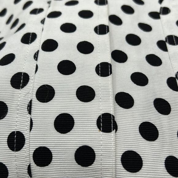 UBU Women's Black & White Polkadot Zip Top/Jacket/Blazer Size Large - Picture 15 of 15